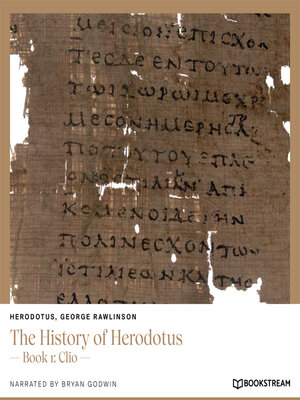 cover image of The History of Herodotus--Book 1